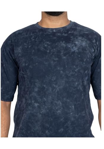 boffi ... 100% Cotton Oversized T-Shirt Unisex Drop Shoulder Dye Washed Street Look Black Pack of 1