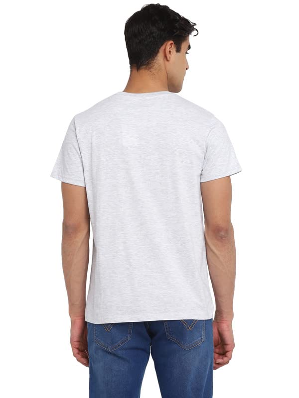AMERICAN CREW Printed Round Neck T-Shirt for Men