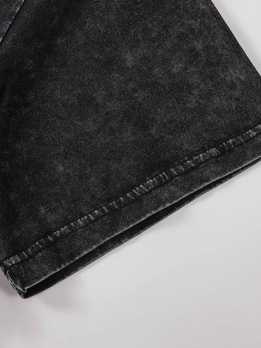 boffi ... 100% Cotton Oversized T-Shirt Unisex Drop Shoulder Dye Washed Street Look Black Pack of 1