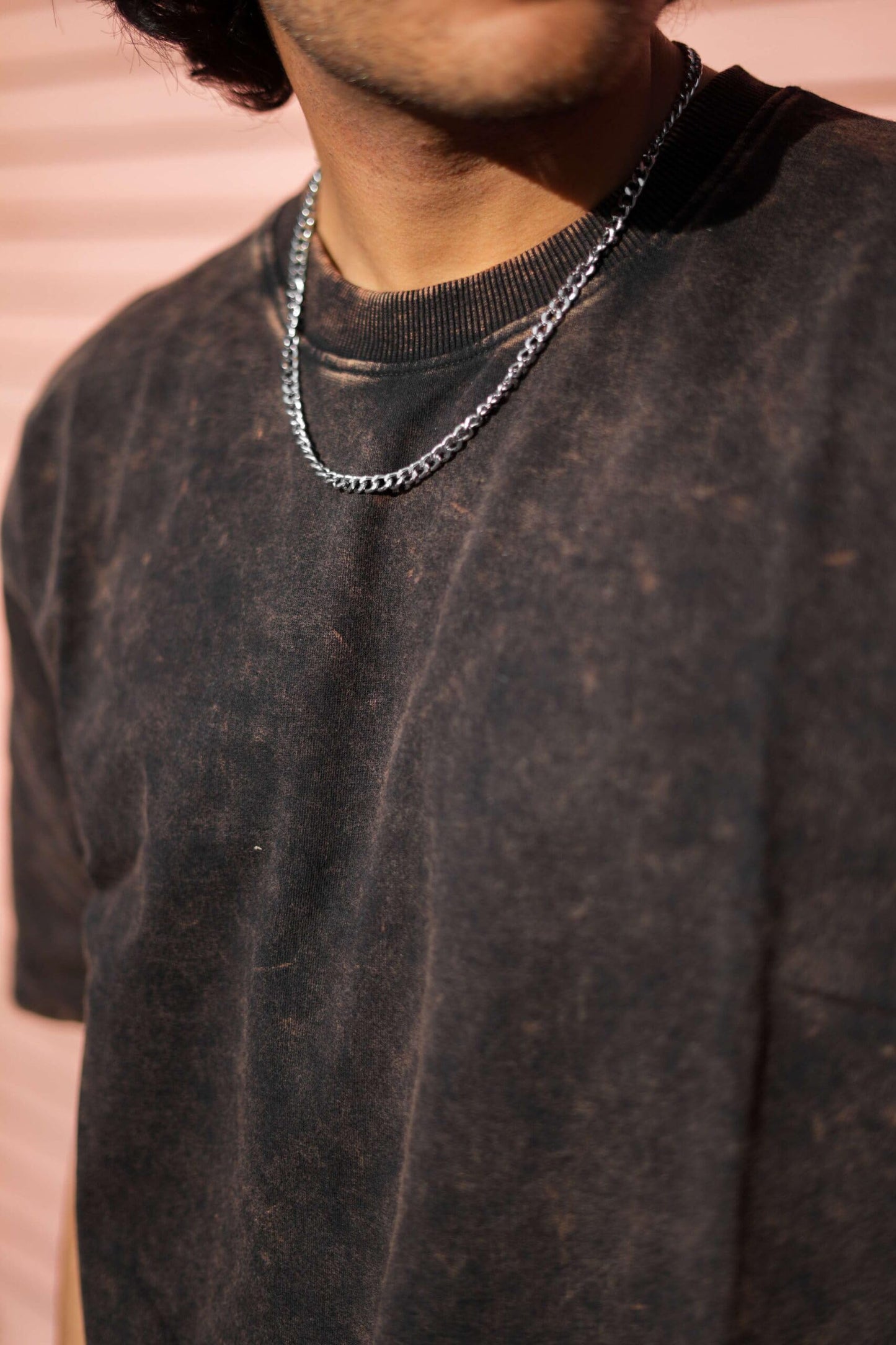 boffi ... 100% Cotton Oversized T-Shirt Unisex Drop Shoulder Dye Washed Street Look Black Pack of 1